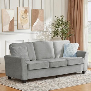 3 Seater Sofa Couch Oversized Modern Chenille 83 Inch Couch, Comfy Deep Seat Lounge Loveseat, Washable Cozy Cloud Sofa for Home Office Apartment - 1 of 4