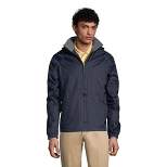 Lands' End School Uniform Men's Fleece Lined Rain Jacket