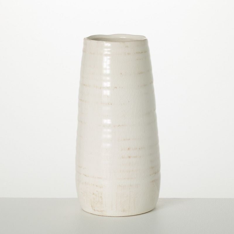 Sullivans Tall Ceramic Vase 11.5"H Off-White, 1 of 17