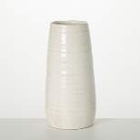 Sullivans Tall Ceramic Vase 11.5"H Off-White