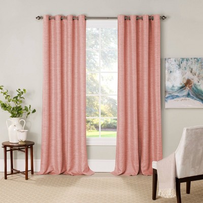 84"x52" Newport Blackout Window Curtain Panel Pink - Eclipse