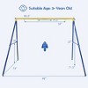 Costway 660 LBS Heavy-Duty Metal Swing Frame Extra Large Swing Stand for Kids and Adults - 2 of 4