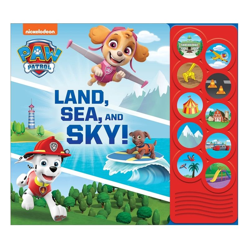 PAW Patrol Land, Sea and Sky! - 10  Button Sound Book -  Listen and Learn Board Book, 1 of 5