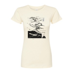 Women's - Star Wars - Xwing Concept Fitted Graphic T-Shirt - 1 of 2