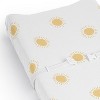 Sweet Jojo Designs Baby Boy, Girl, Unisex/Gender Neutral Changing Pad Sheet Boho Sun White and Mustard Yellow - 4 of 4