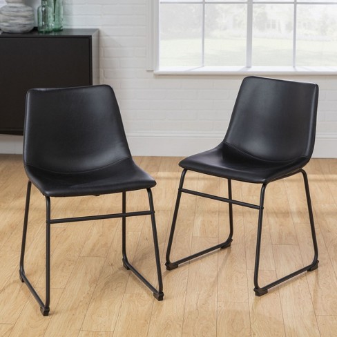 Quality Faux Leather Dining Chair Set Of 2 cuddlewood Target