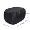 Smart Design Pop Up Car Trunk Organizer with Easy Carry Handles, Side Pockets, and Zipper Top - 4 of 4