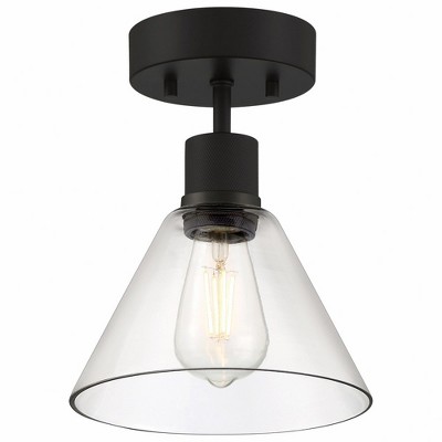 Access Lighting Port Nine 1 - Light Flush Mount in  Matte Black