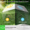 XBRIGH Outdoor Dog Kennel with Waterproof Cover,UV-Resistant Roof and Secure Locking Mechanism for Large Dogs,Durable Metal Enclosure - 3 of 4