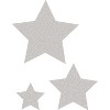 Teacher Created Resources Silver Glitz Stars Accents Assorted Sizes 30 Per Pack 3 Packs (TCR77026-3) - 2 of 2