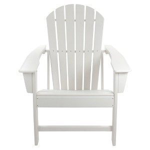 Northlight All Weather Recycled Plastic Outdoor Adirondack Chair, White - 1 of 4