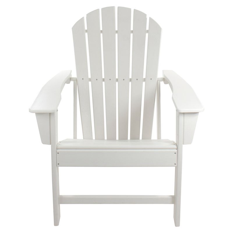 Northlight All Weather Recycled Plastic Outdoor Adirondack Chair, White, 1 of 7