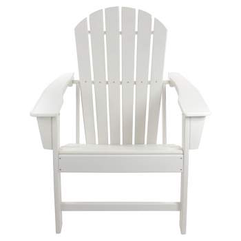 Northlight All Weather Recycled Plastic Outdoor Adirondack Chair, White