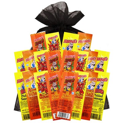 Hannah's 20-Piece Sampler (5 packs each of 4 assorted Hannah's Pickled Sausages)
