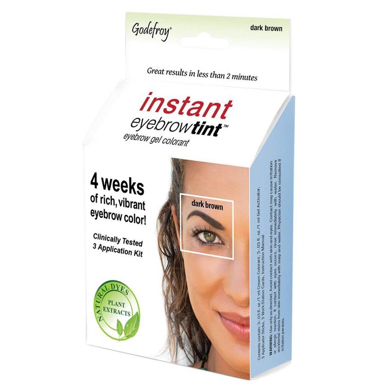 Godefroy Instant Eyebrow Tint - 3 Application Kit, 1 of 8