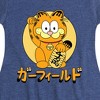 Girls' - Garfield - Lucky Cat Fit & Flair Cap Sleeve Dress - 2 of 3