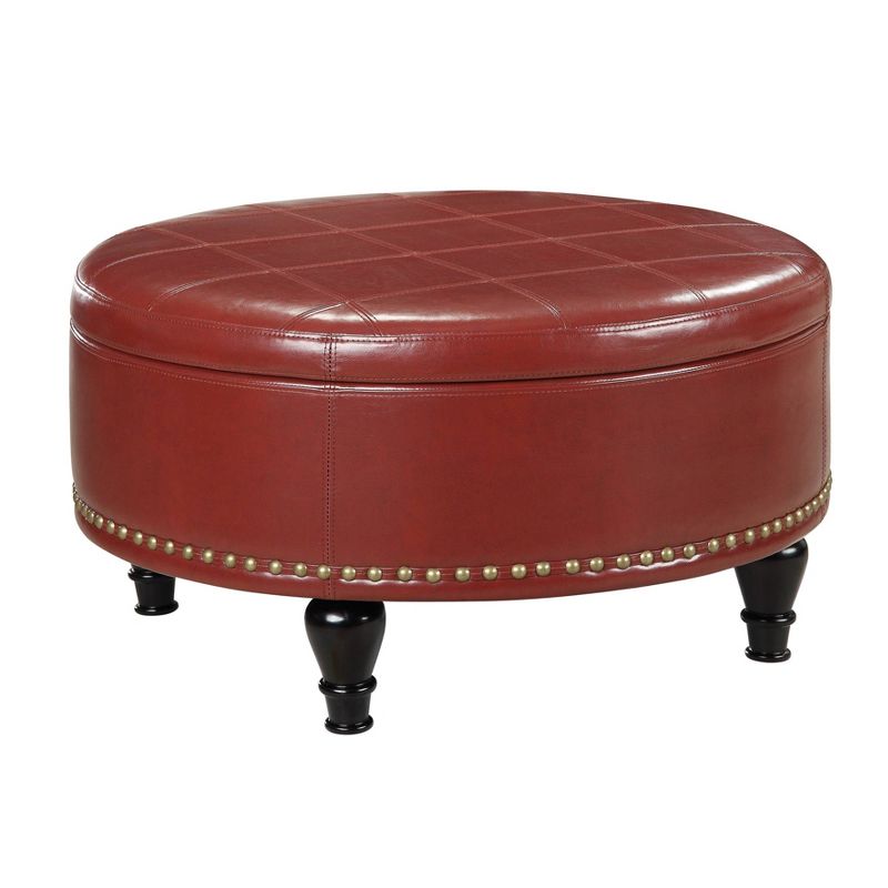 Augusta Storage Ottoman Bonded Leather - INSPIRED by Bassett, 3 of 7