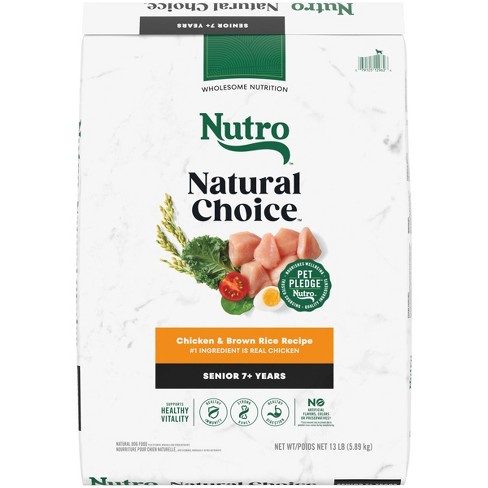 Nutro Natural Choice Chicken And Brown Rice Flavor Senior Dry Dog Food 13lbs Target