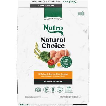 Nutro Natural Choice Chicken and Brown Rice Recipe Senior Dry Dog Food - 13lbs