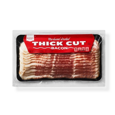 Hardwood Smoked Thick Cut Bacon - 16oz - Market Pantry™