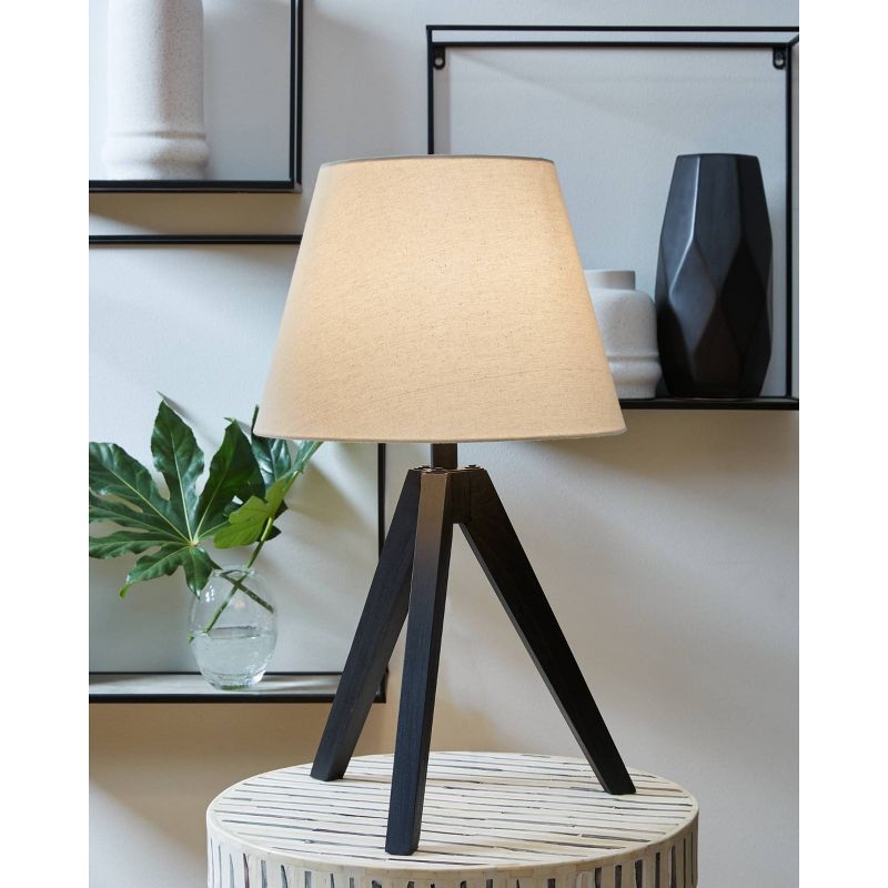 Signature Design by Ashley (Set of 2) Laifland Table Lamps Black/Beige, 2 of 6