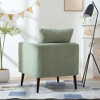 TIRAMISUBEST Modern Teddy Fabric Accent Chair, Upholstered Armchair for Living Room ,Mid Century Lounge Chair - 3 of 4