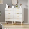 Acekool 5 Drawer Dresser for Bedroom, Modern Chest of Drawers, Wood Storage Cabinet Organizer Nightstand for Closet Living Room, Black - 3 of 4