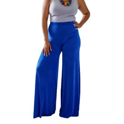 Women's Slink Fabric Palazzo Pants - MAGIA