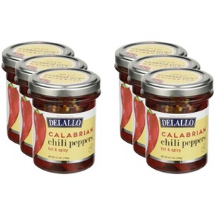 Delallo Calabrian Chili Peppers - Case 6 - 6.7 oz - 1 of 2