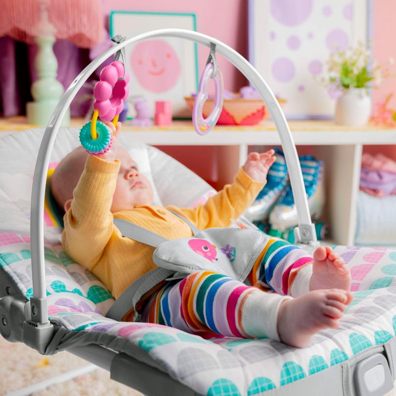 Bright Starts Infant to Toddler Baby Rocker - Rosy Rainbow, 6 of 22