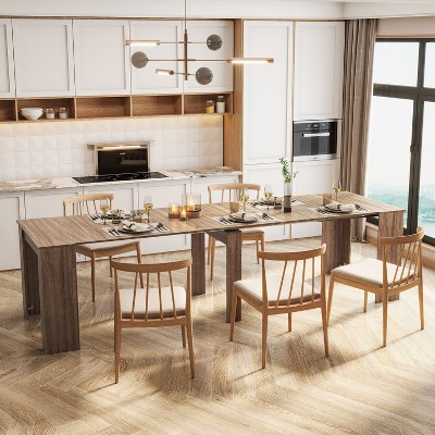 Vince Multifunctional Extendable Console Table, Large Size Dining Table - The Pop Home