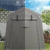GustoWave Outdoor Portable Storage Shed, Carport Tent for Motorcycle, Bike - 3 of 4