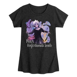 Girls' - Disney - Poor Unfortunate Soul Fitted Short Sleeve Graphic T-Shirt - 1 of 4