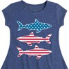 Girls' - Instant Message - 4th of July Fit & Flair Cap Sleeve Graphic Dress - 2 of 4