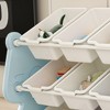 KTMBDW Toy Storage Organizer - Kids Toy Organizers and Storage with Bookshelf, Toy Storage Shelf with 3 Shelves and 12 Storage Bins for Kids Room - 4 of 4