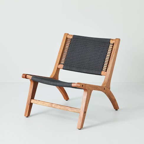 Wooden 2024 rope chair