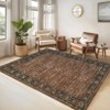Vintage  Area Rug for Living Room Bedroom Non-Slip Low Pile Machine Washable Rug - 2 of 4