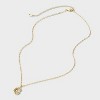 14K Gold Dipped Twisted Bubble Initial Necklace - A New Day™ Gold - 3 of 4
