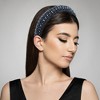 Unique Bargains Crystal Headband Rhinestone Hairband for Women 1.2 Inch Wide 1Pcs - 3 of 4