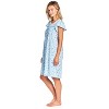 Casual Nights Women's Short Sleeve Floral And Lace Nightgown - 3 of 4