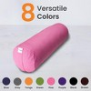 Sol Living Yoga Bolster Pillow with Removable Cover Rectangle - 4 of 4