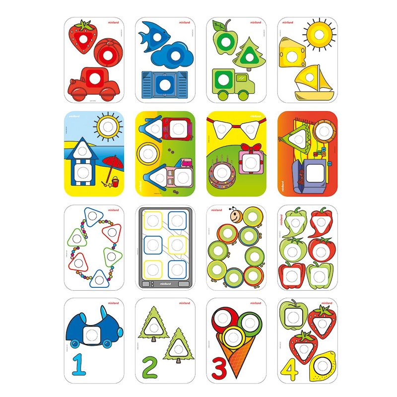 Miniland Edutional Nuts, Bolts and Pattern Cards Class Set, 5 of 7
