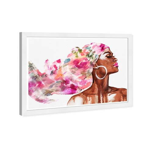 19 x 13 Mother Earth Floral Fashion and Glam Framed Wall Art Pink -  Wynwood Studio