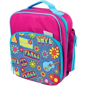 Bentology Insulated Lunch Box w Snack Pocket & Water Bottle Holder - Boys or Kids Lunchbox Tote Keeps Food Hotter or Colder Longer - Reusable Bag Fits - 1 of 3