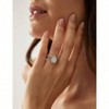 Sterling Silver Bridal Ring Set Teardrop Vintage Pear Promise Wedding Band for Women Size 9 - 4 of 4