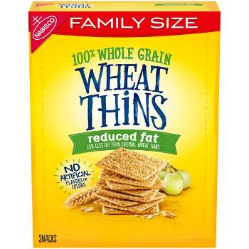 Wheat Thins Reduced Fat Crackers - Family Size - 12.5oz