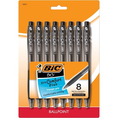 8ct Ballpoint Pens BU3 Black - BIC