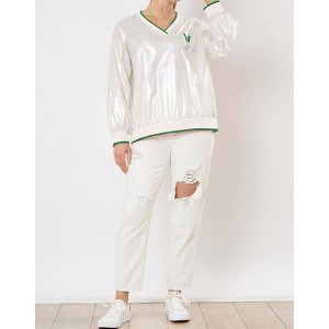 Women's Long Sleeve Golf Windbreaker - FANTASTIC FAWN - 1 of 2