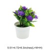 Unique Bargains Artificial Plants Pot Plastic 5.51"x4.72"x6.30" 1 Pcs - 3 of 4