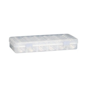 Everything Mary Clear Bead Storage Case with 28 Removable Jars – Portable Organizer for Beads, Jewelry, and Craft Supplies - 1 of 4